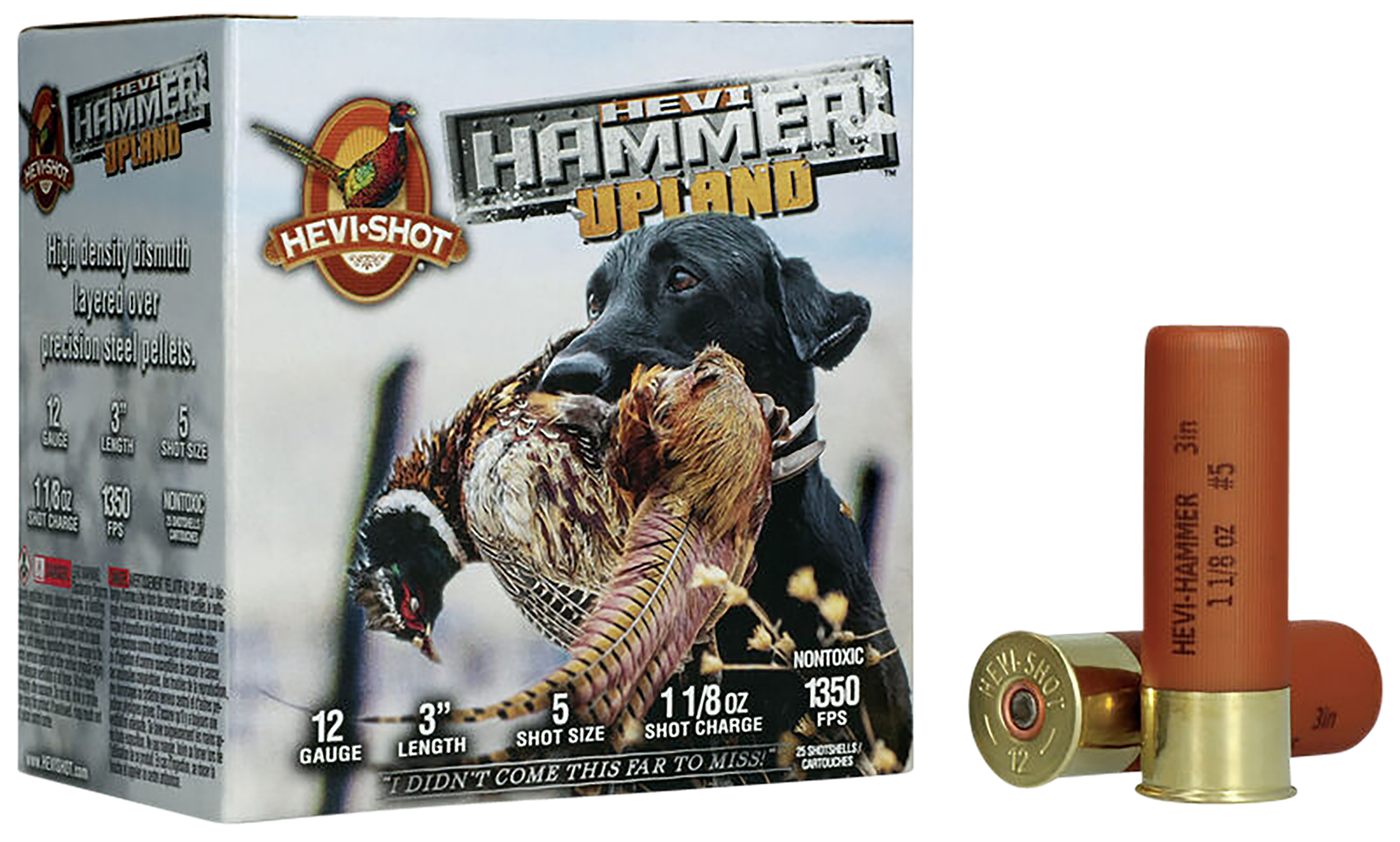 Hevi-Shot HS29125 Upland 12 Gauge 3in 1 1/8oz Steel/Bismuth 5 25 Per Box/10