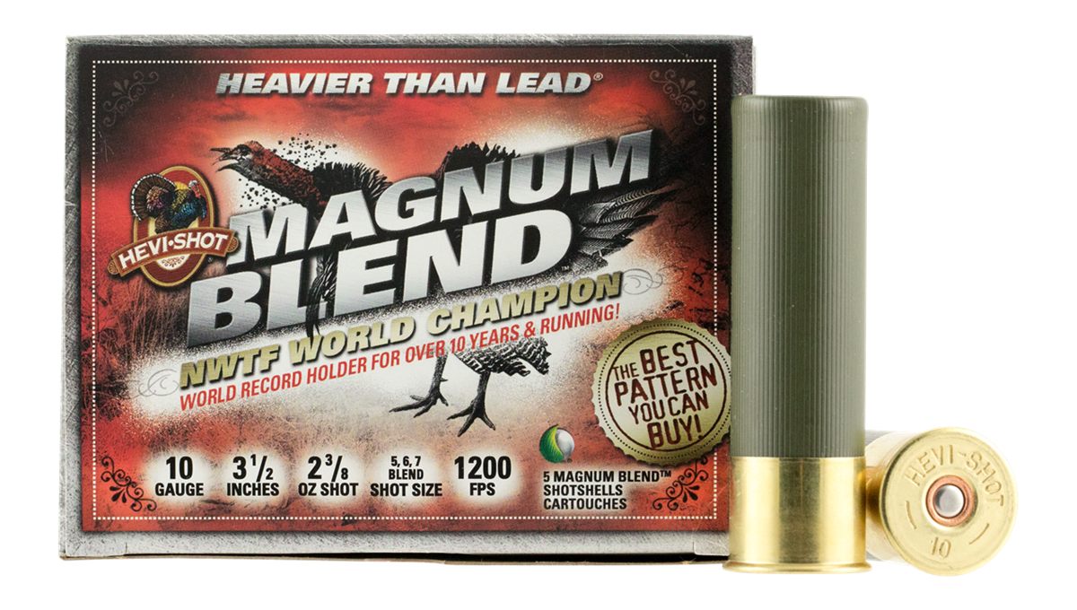Hevi-Shot HS13567 Magnum Blend 10 Gauge 3.50in 2 3/8oz Tungsten 5/6/7 5 Per