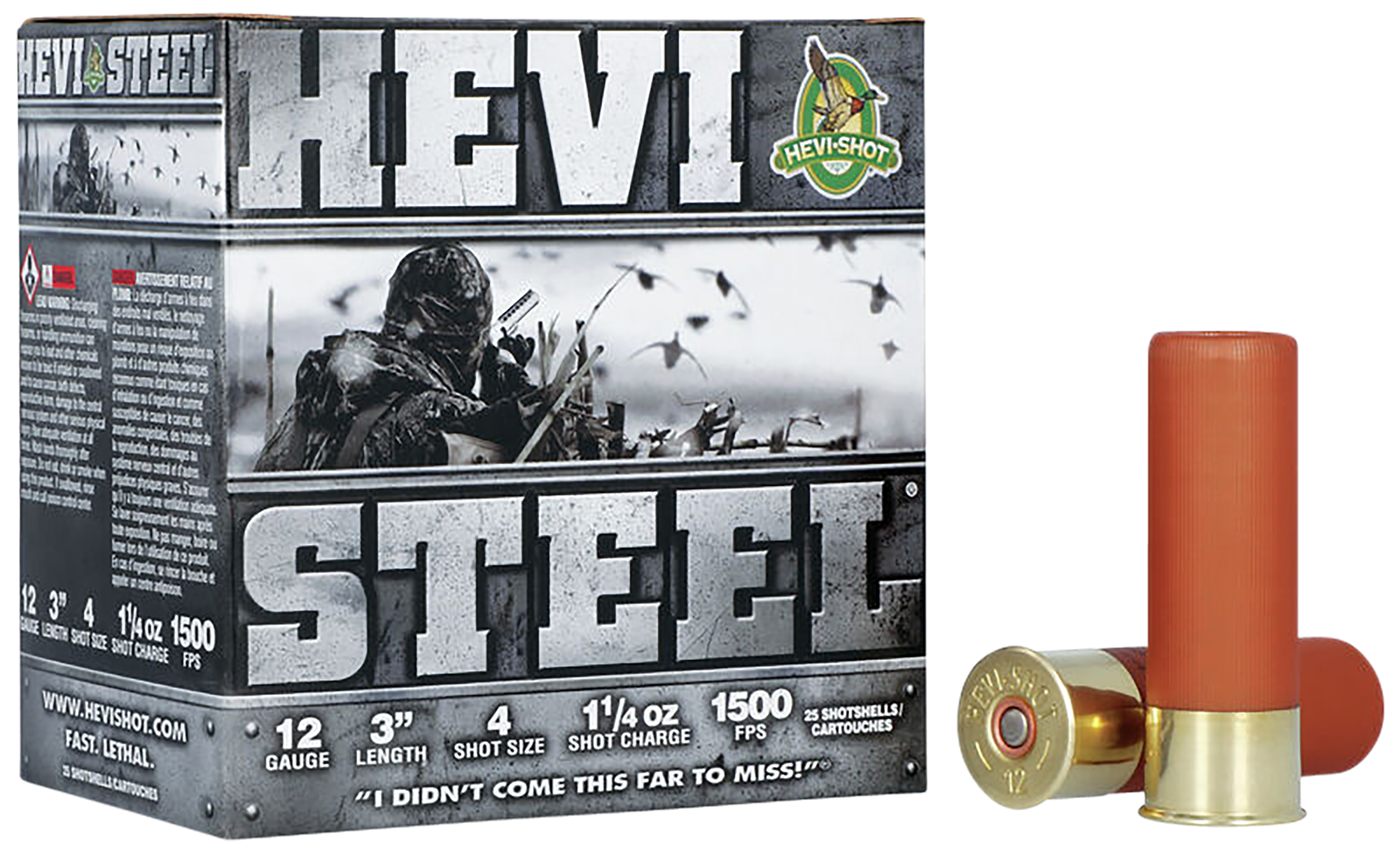 Hevi Shot HS60004 12 Gauge 3in 1 1/4oz 4 25 Per Box/10 Case