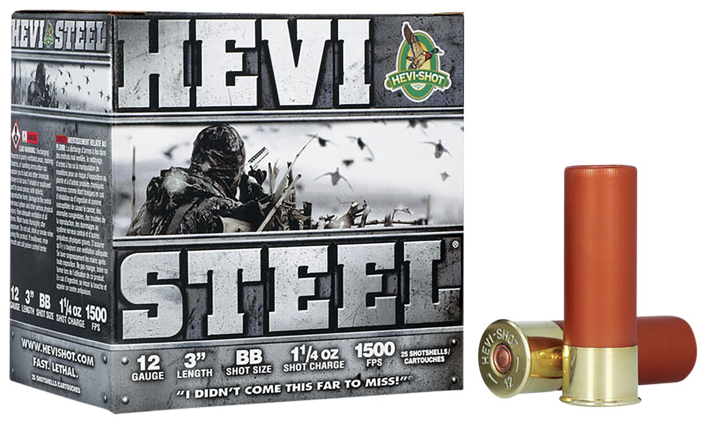 Hevi-Shot HS60088 12 Gauge 3in 1 1/4oz BBShot 25 Per Box/10 Case