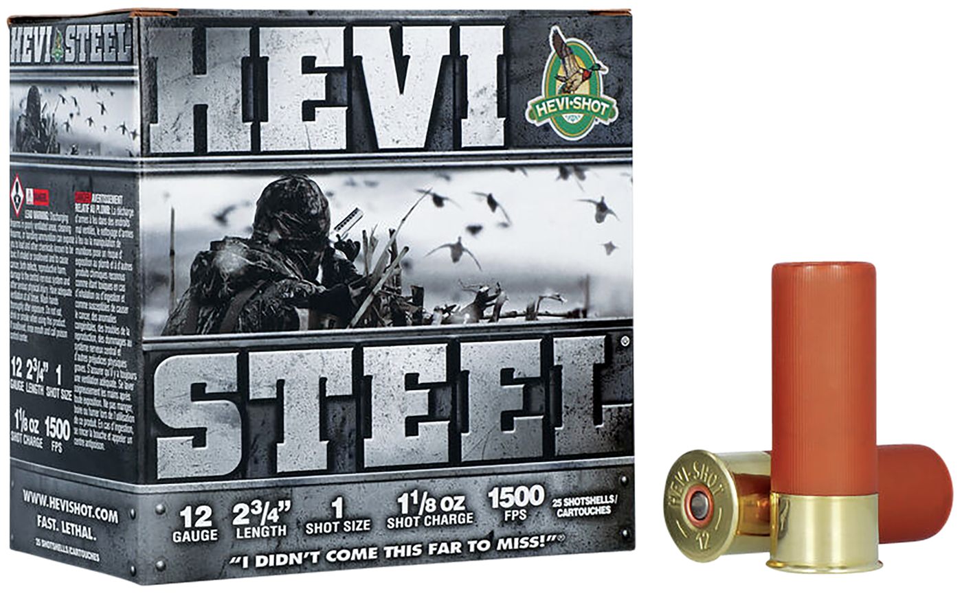 Hevi-Shot HS61221 12 Gauge 2.75in 1 1/8oz 1 25 Per Box/10 Case