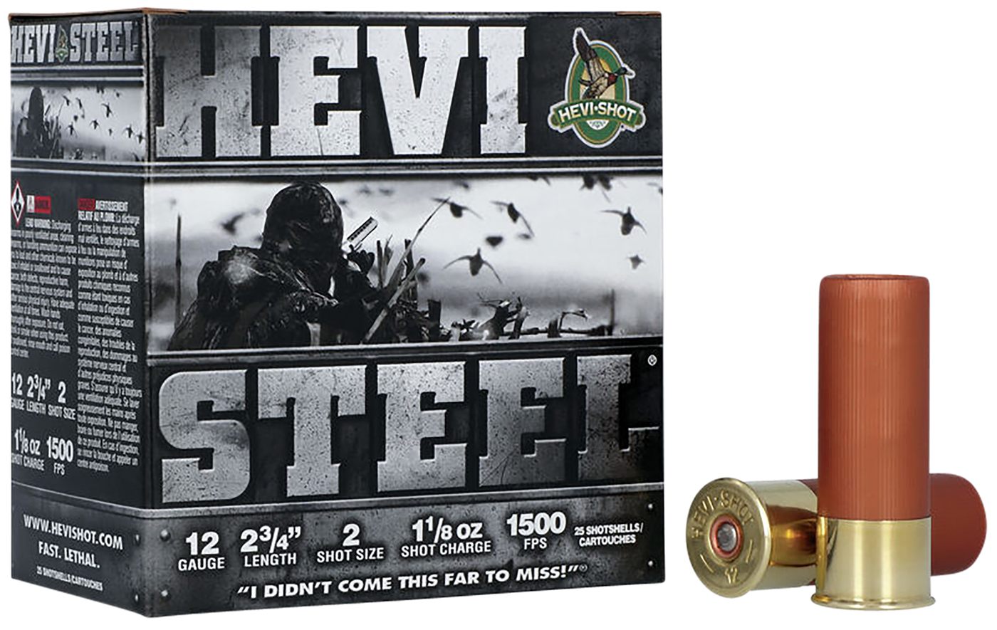 Hevi-Shot HS61222 12 Gauge 2.75in 1 1/8oz 2 25 Per Box/10 Case