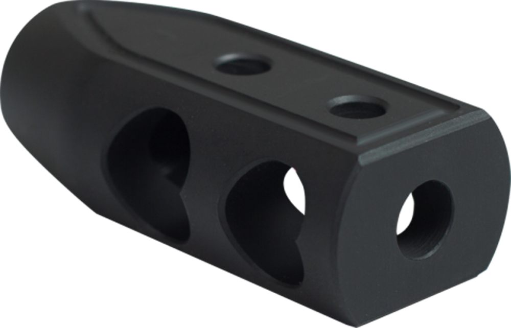 Timber Creek Outdoors 65HBBLC Heart Breaker Muzzle Brake Black Cerakote wit