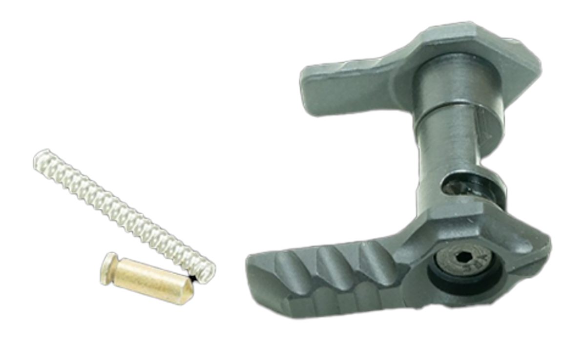 Timber Creek Outdoors GAMBISSBL Greyman Safety Selector Black Aluminum
