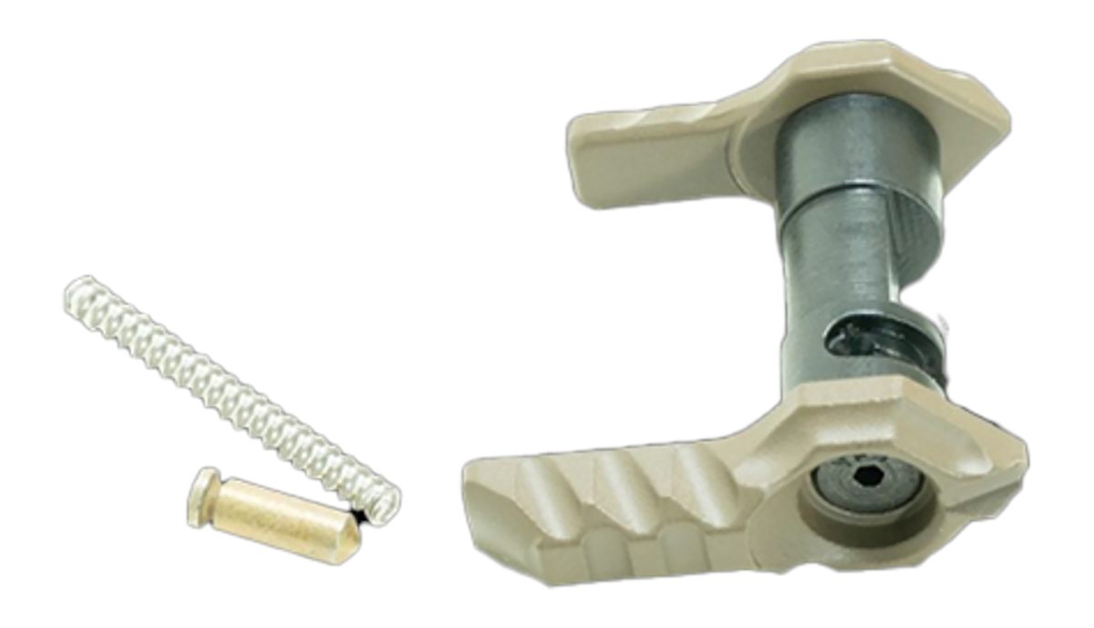 Timber Creek Outdoors GAMBISSD Greyman Safety Selector Desert Aluminum