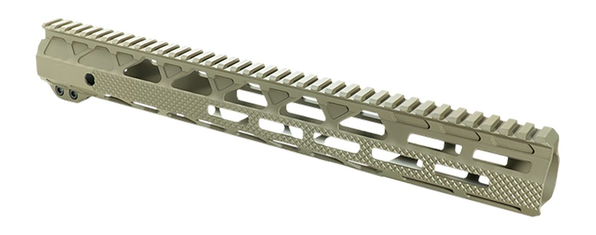 Timber Creek Outdoors G15HGF Greyman Aluminum 15in M-LOK Handguard for AR-1