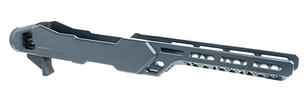 Timber Creek Outdoors ERC1022BL Enforcer Rifle Chassis Black Aluminum Fits Ruger 10/22 Compatible w/ MSR Buffer Tubes