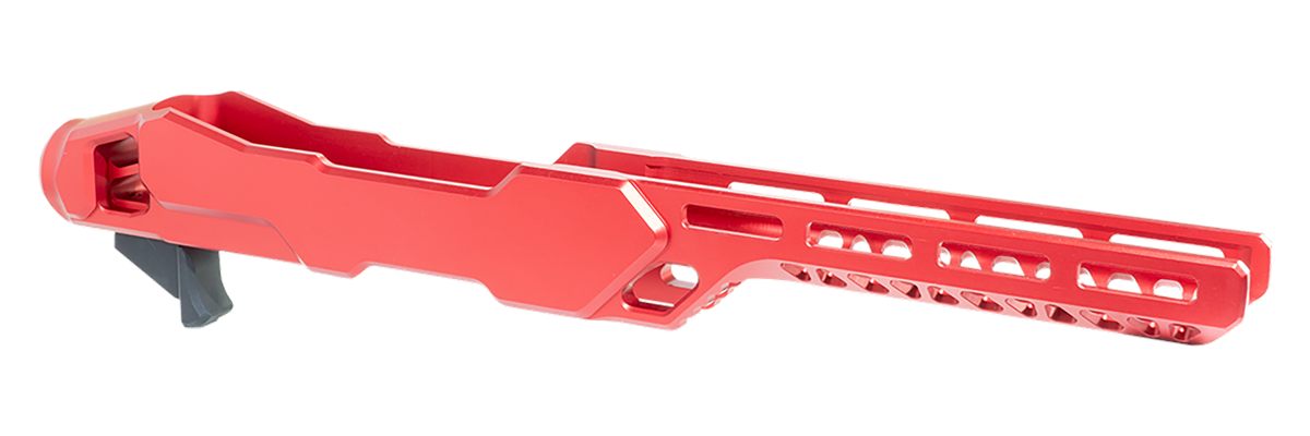 Timber Creek Outdoors ERC1022R Enforcer Rifle Chassis Red Aluminum Fits Rug