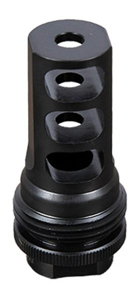 SilencerCo AC1733 ASR Muzzle Brake Black Steel with 5/8in-24 tpi Threads fo view 3