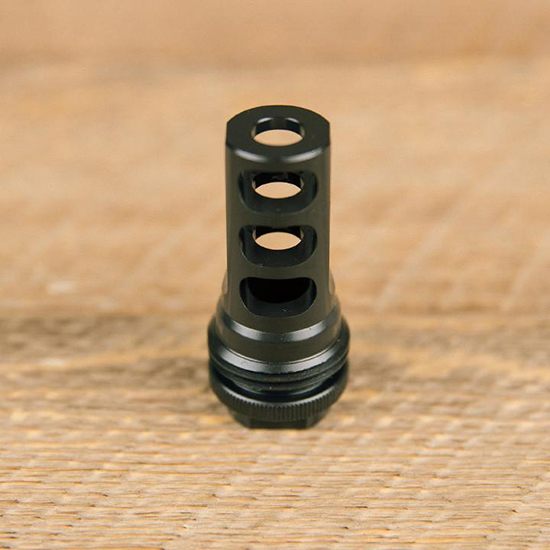 SilencerCo AC1961 ASR Muzzle Brake Black Nitride 11/16inx24 Threads 458 Cal view 5