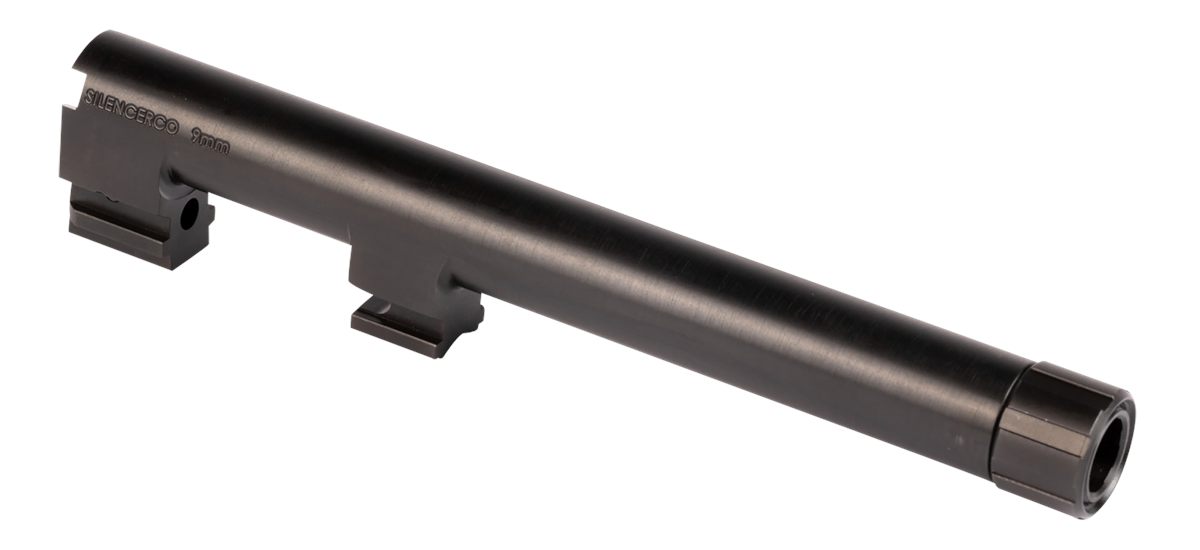 SilencerCo AC2291 Beretta 9mm Luger 5.30in Threaded Black Nitride Stainless