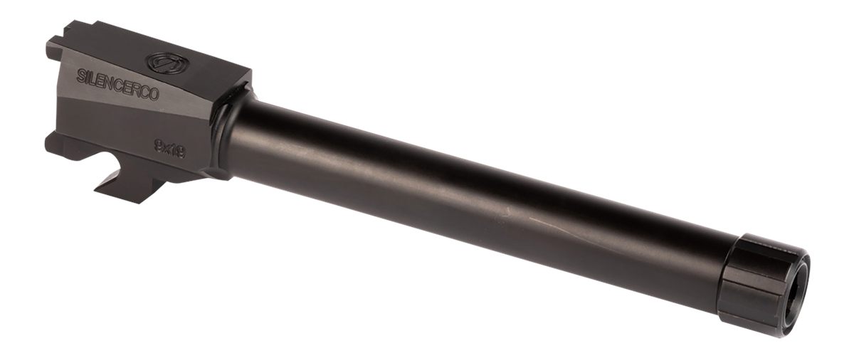 Silencerco AC2413 Sig 5.46in 9mm Luger, Black Nitride Stainless Steel, Fits