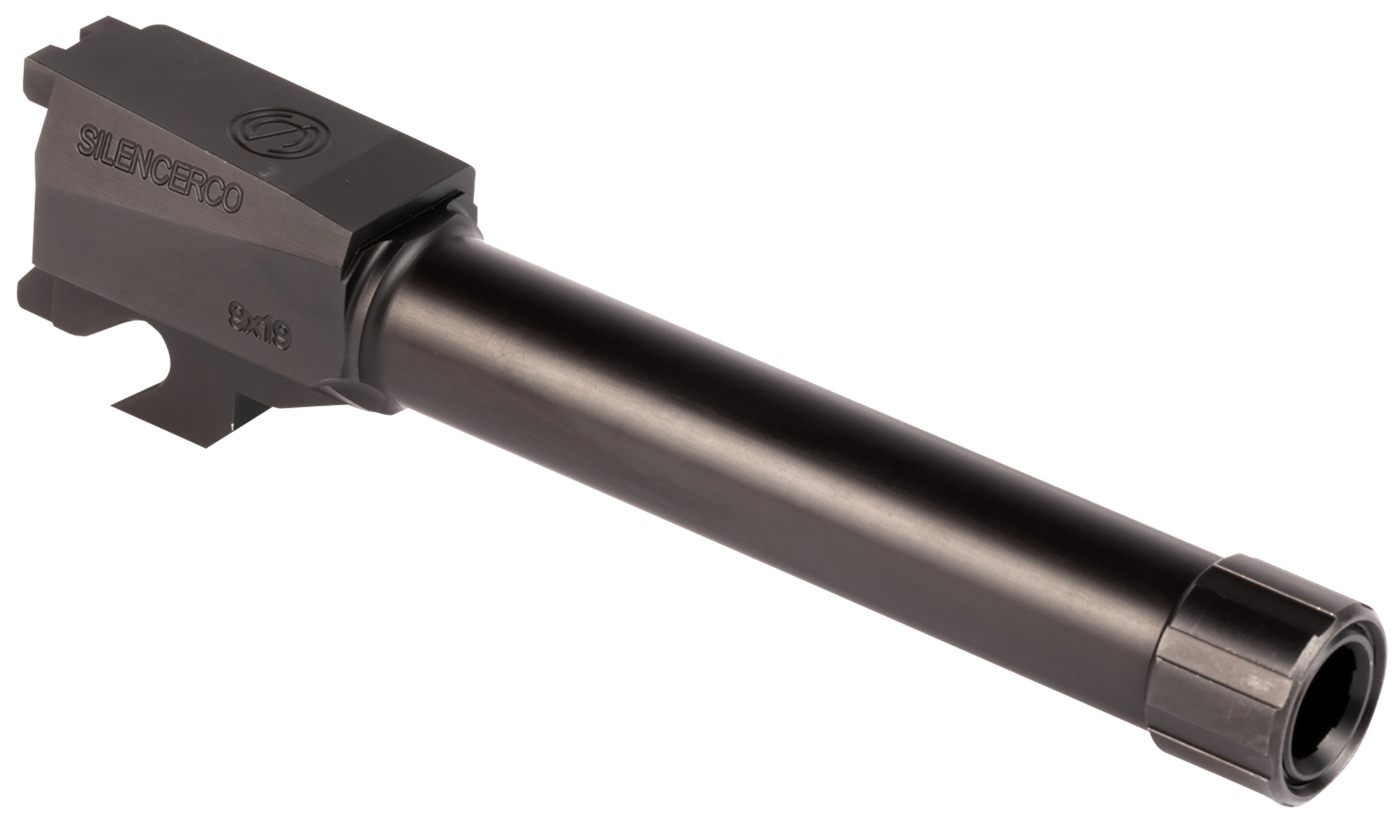 SilencerCo AC2486 Sig 9mm Luger 4.50in Threaded Black Nitride Stainless Ste