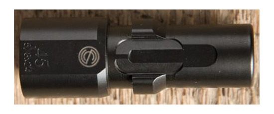 Silencerco AC2603 3-Lug Muzzle Device 45 ACP 5/8in-24 Threads Black view 2