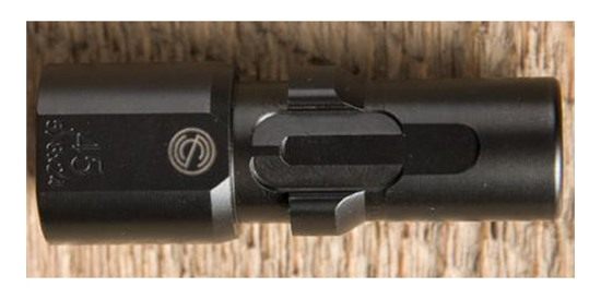 SilencerCo AC2607 3-Lug Muzzle Device 9mm 1/2in-36 tpi Steel view 2