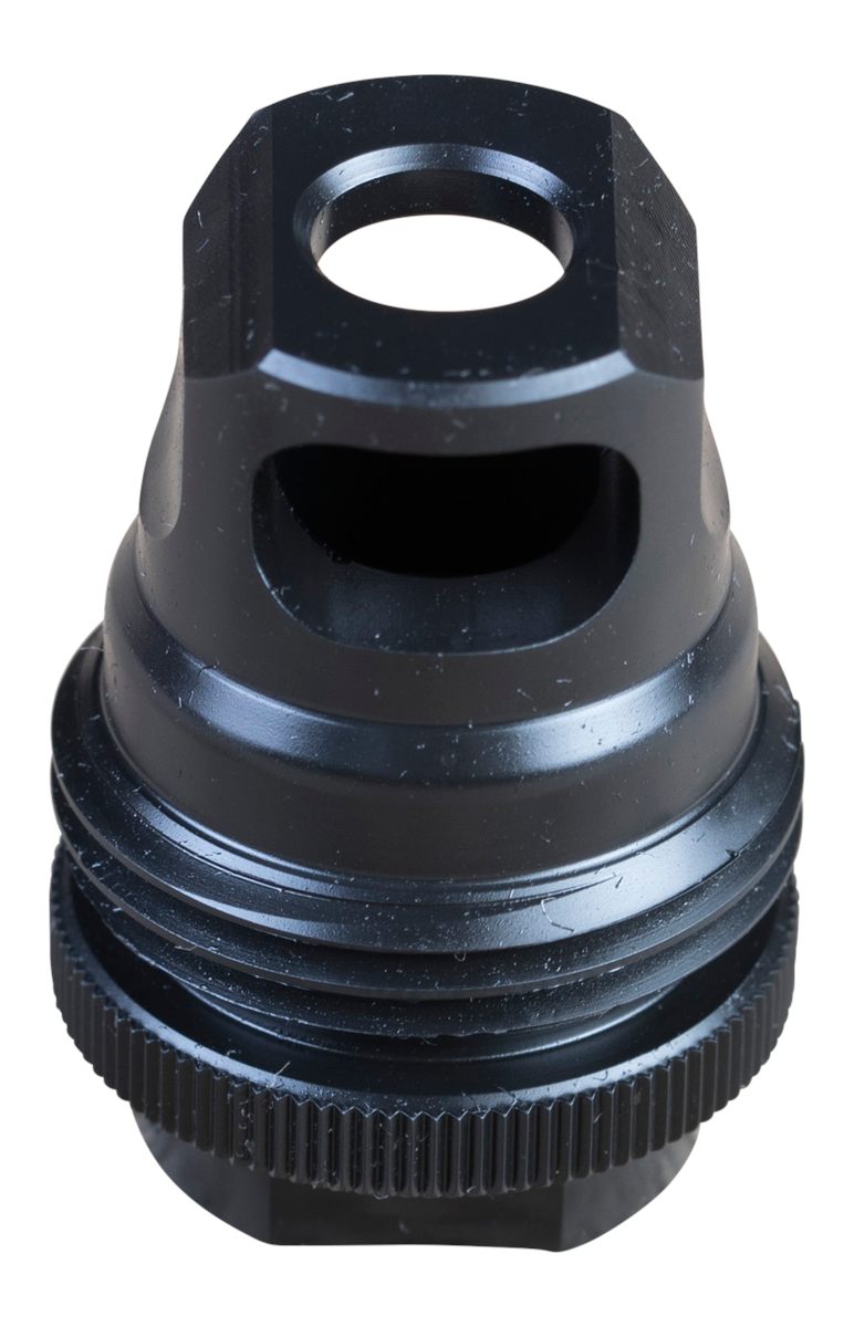 SilencerCo AC2627 ASR Muzzle Brake Black Steel 5/8in-24 Threads, 30 Cal
