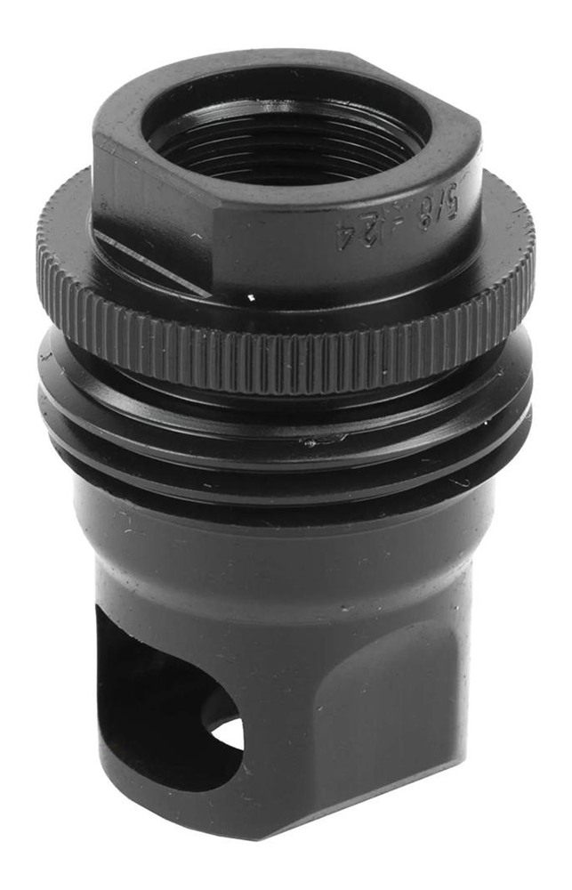 SilencerCo AC2627 ASR Muzzle Brake Black Steel 5/8in-24 Threads, 30 Cal view 2