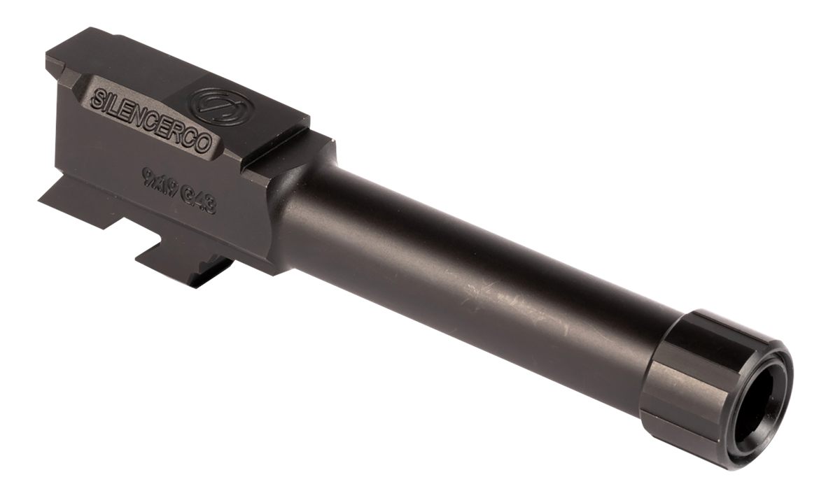 Silencerco AC5049 Glock 9mm Luger 3.70in Threaded Black Nitride Stainless S