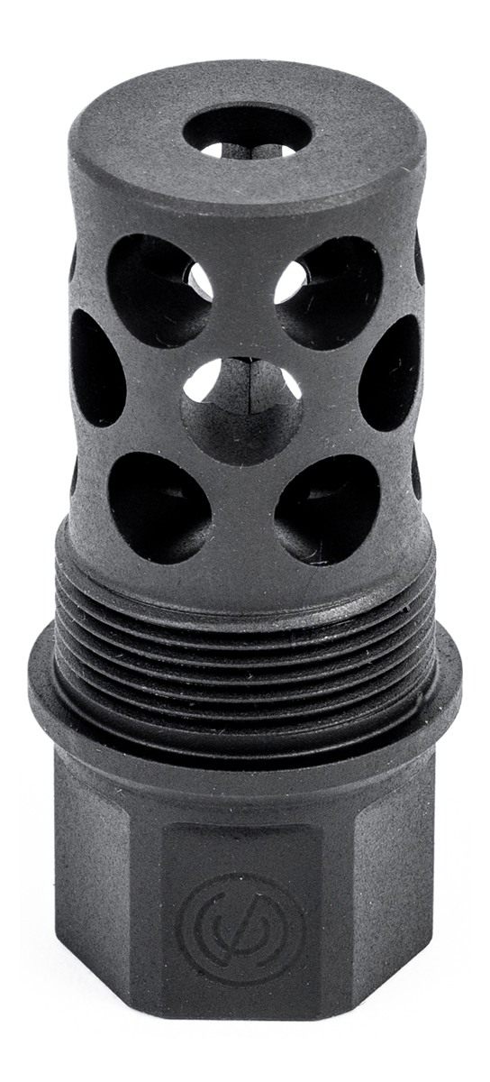 SilencerCo AC5232 Tomd Muzzle Brake Black Matte 1/2inx28 Threads 30 Cal view 2