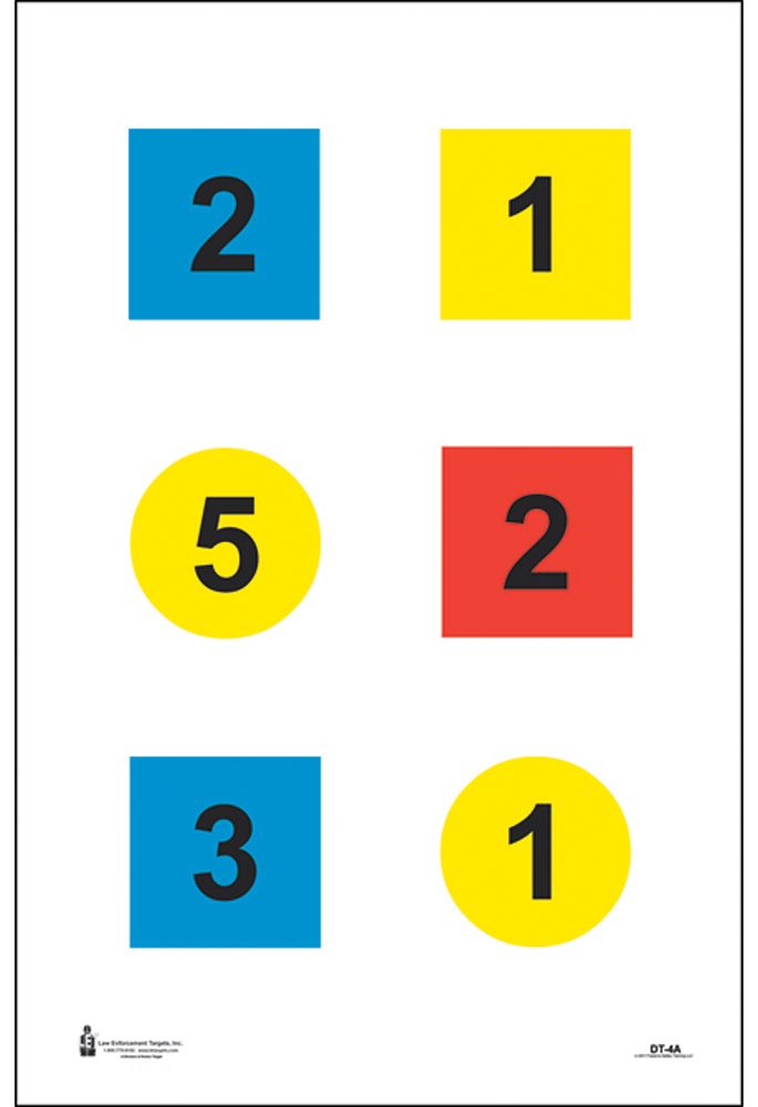 Action Target DT4C100 Training Discretionary Command Circle/Square Paper 23