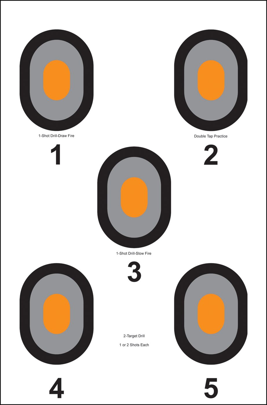 Action Target 530OC100 Bullseye Paper 23in x 35in Multi-Color 100 Per Box