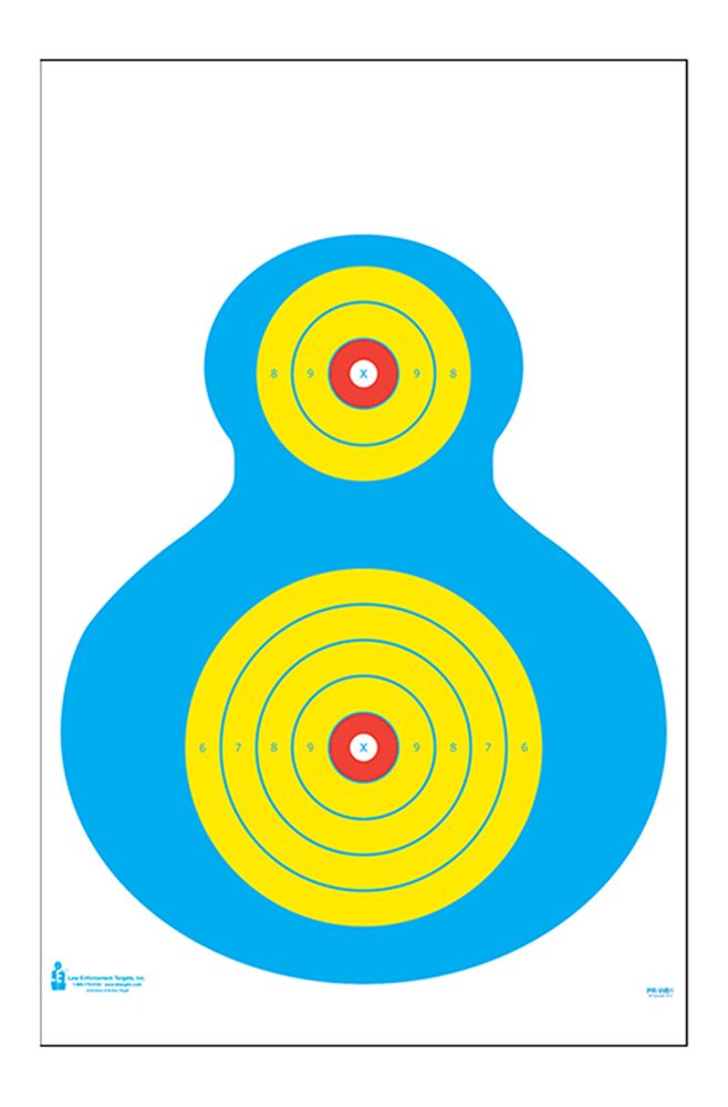 Action Target PRWB1100 High Visibility Silhouette Paper 19in x 25in Blue/Ye