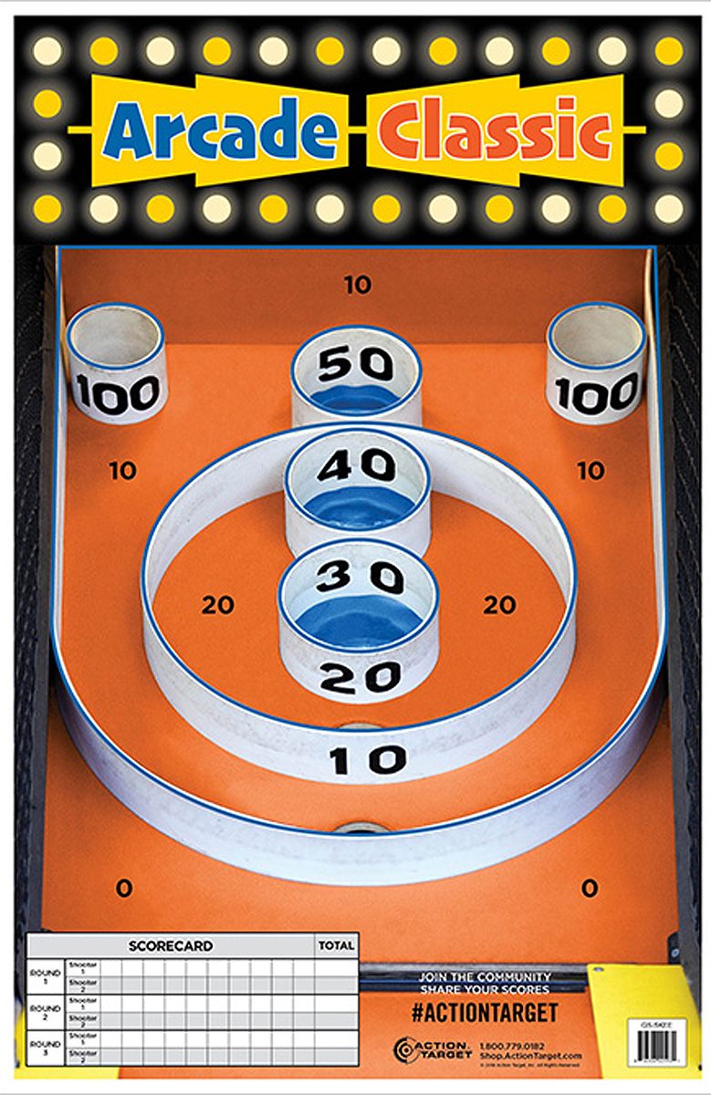 Action Target GSSKEE100 Entertainment Skee-Ball Paper Hanging 23in x 35in M