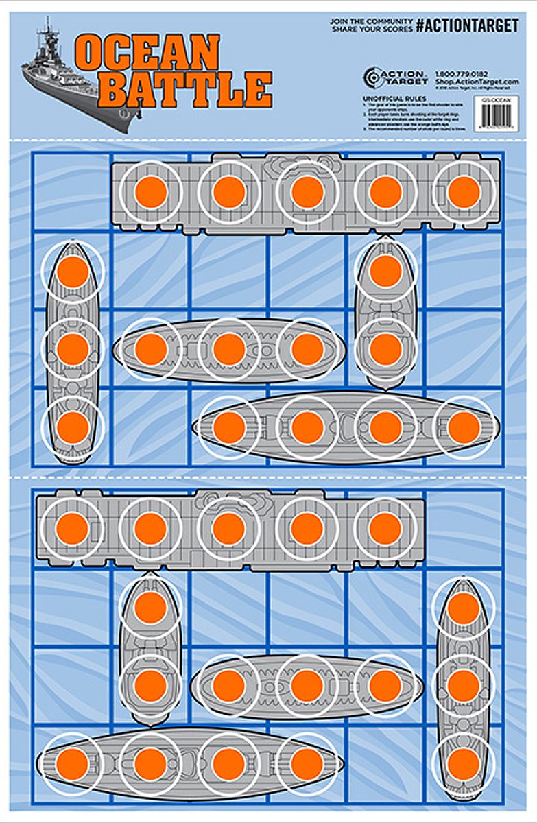 Action Target GSOCEAN100 Entertainment Ships Paper Hanging 23in x 35in Blue