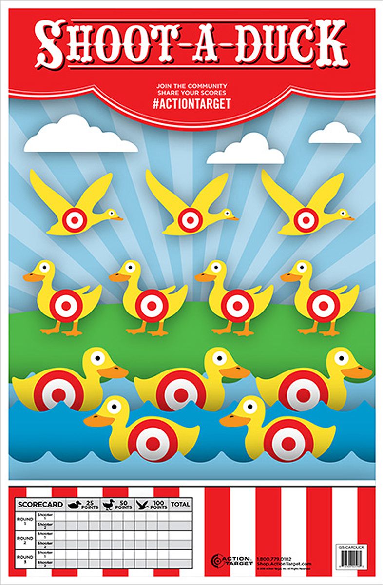 Action Target GSCARDUCK100 Entertainment Ducks Paper Hanging 23in x 35in Mu