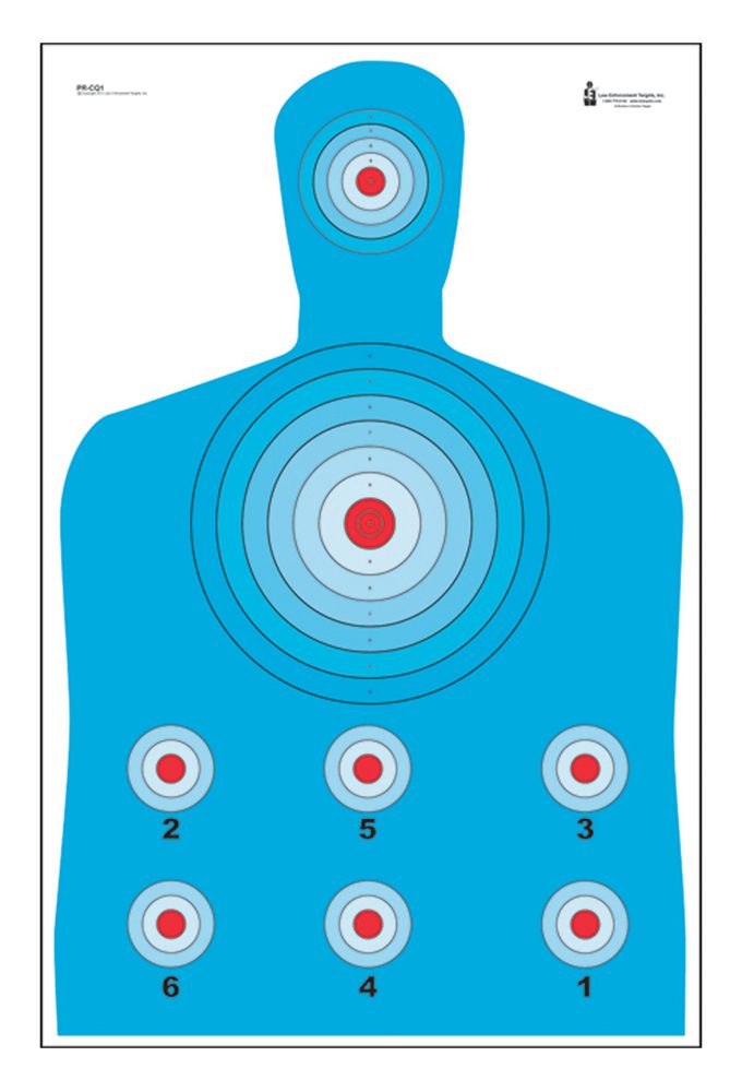Action Target PRCQ1100 Qualification High Visibility Fluorescent Silhouette