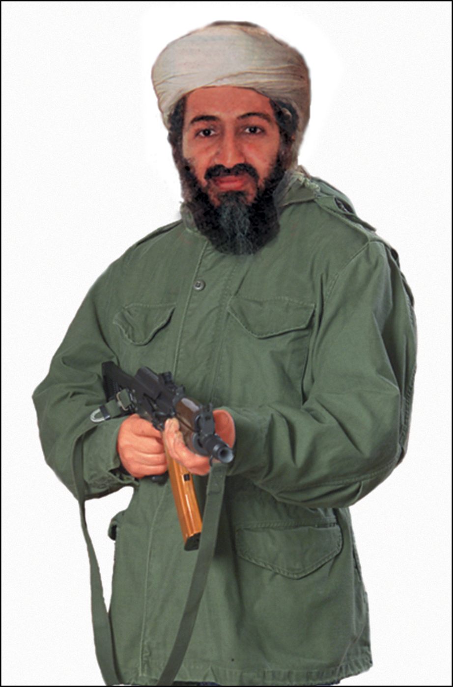 Action Target 1RT100 Military Terrorist Photo Osama Bin Laden Heavy Paper H