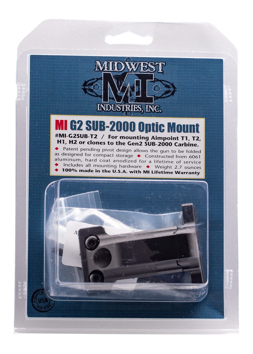 Midwest Industries MIG2SUBT2 Gen2 Sub 2000 Mini Optic Mount Matte Black