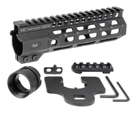 Midwest Industries Combat Rail Free Float Handguard 7in M-LOK Black