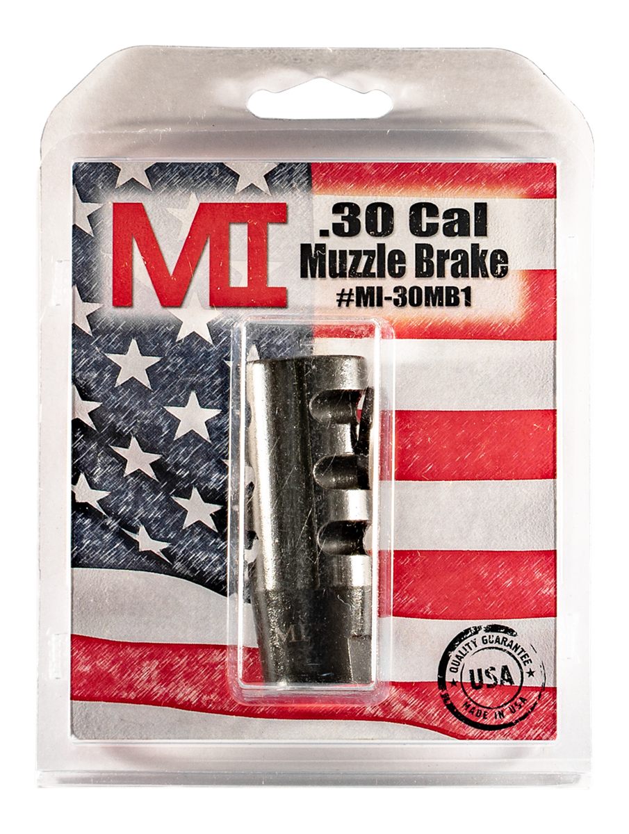 Midwest Industries MIAR30MB1 Muzzle Brake Black Phosphate Steel with 5/8in