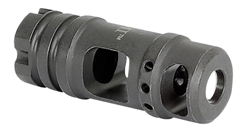 Midwest Industries MIMB6 Muzzle Brake Black Phosphate Steel with M14x1 LH T