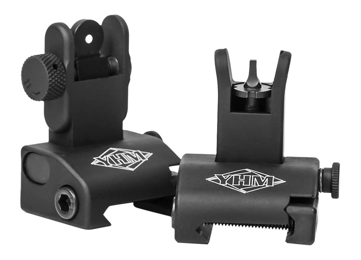 Yankee Hill Machine 5040 Q.D.S. Sight Set Black Hardcoat Anodized AR Platfo