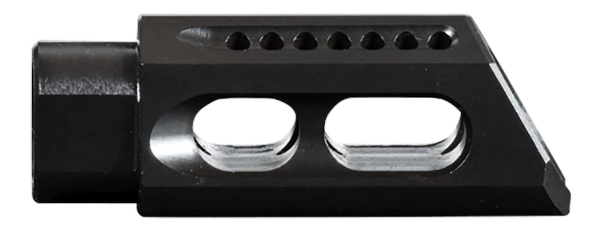 Yankee Hill Machine 26MBA Slant Muzzle Brake Black Steel with 1/2in-28 tpi
