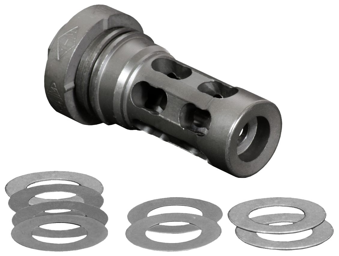 Yankee Hill Machine 4302MB24A QD Light Tactical Muzzle Brake made of Black view 3