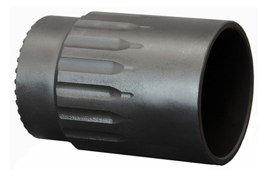 Yankee Hill Machine 3130 Blast Deflector QD Short 30 Cal Black Steel with 2 view 3