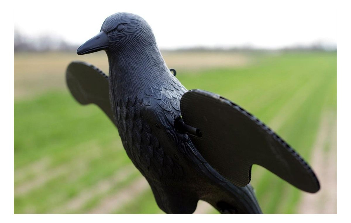 Huntwise dba Mojo Outdoors Crow Spinning Wing Decoy W/ Built IN ON/OFF Time view 3