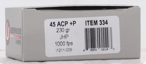 Underwood Ammo 334 Sporting 45ACP+P 230gr Jacketed Hollow Point 20 Per Box/ view 3