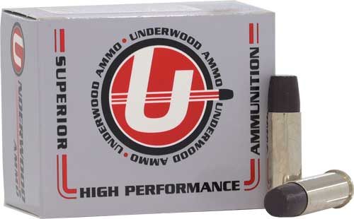 Underwood Ammo 743 Gas Check 44 RemMag+P 340gr Hard Cast Flat Nose 20 Per B