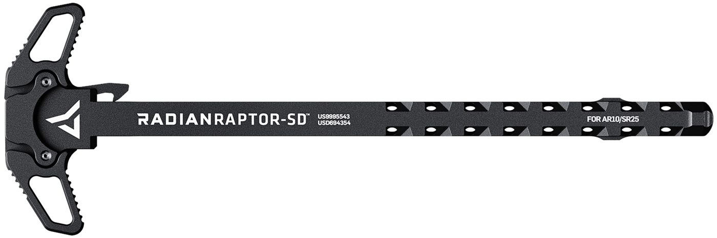 Radian Weapons R0012 Raptor SD Ambi Charging Handle, Black, Gas Ported Shaf