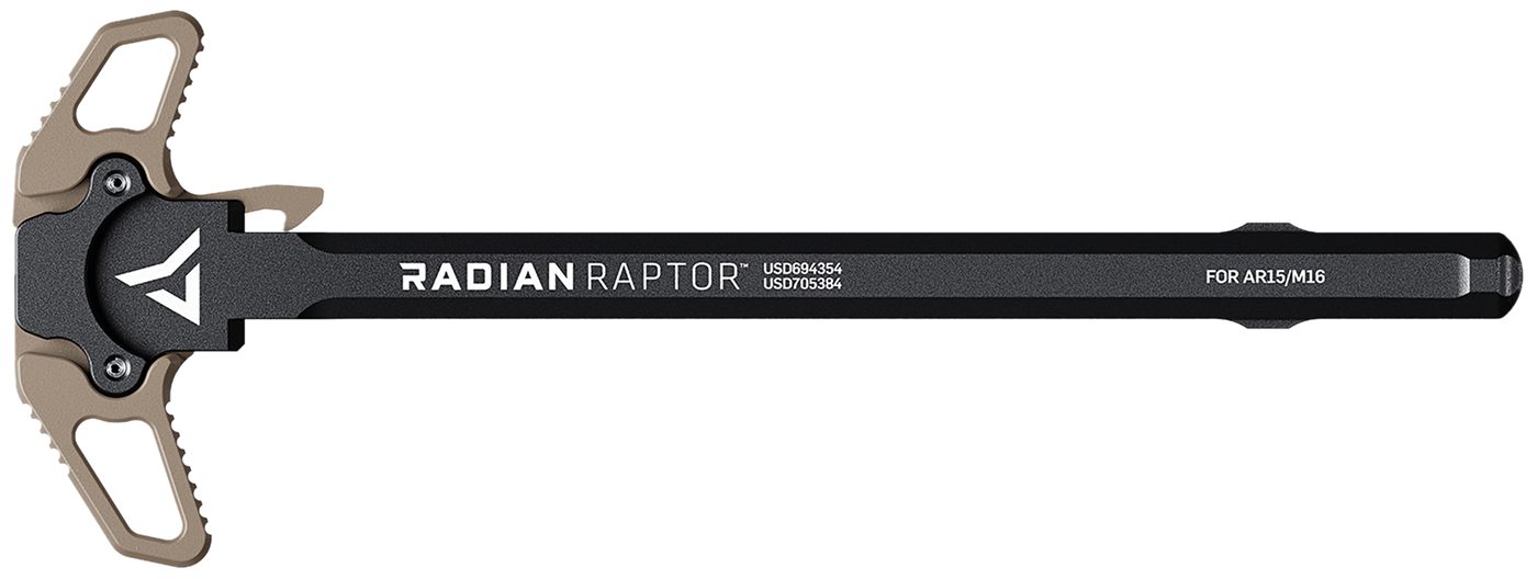 Radian Weapons R0003 Raptor Ambi Charging Handle, FDE, Fits Mil-Spec AR-15/