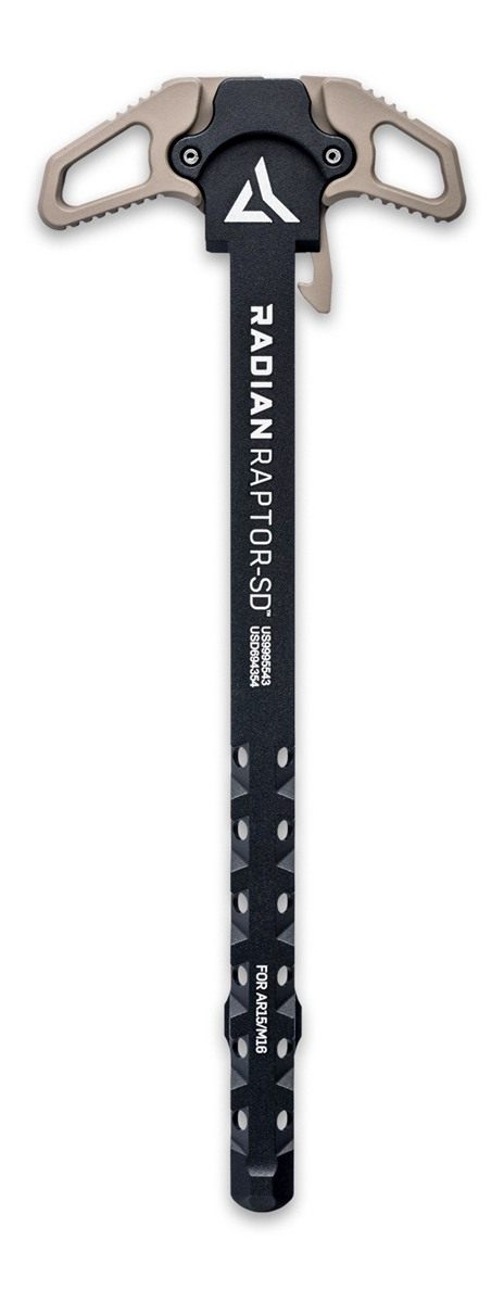 Radian Weapons R0066 Raptor SD Ambi Charging Handle, FDE, Gas Ported Shaft view 2