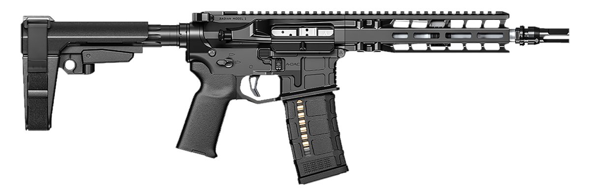 Radian Weapons R0052 Model 1 Pistol 300 Blackout 30+1 9in, Black, Billet Re