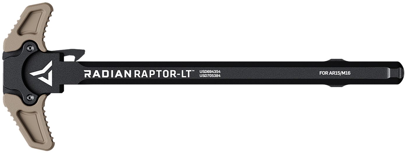 Radian Weapons R0149 Raptor LT Lightweight Ambi Charging Handle, FDE, Fits