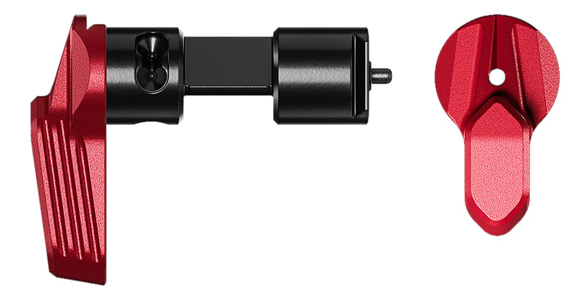 Radian Weapons R0233 Talon 45/90 Ambi Safety, Red, Fits Mil-Spec AR-15/AR-1
