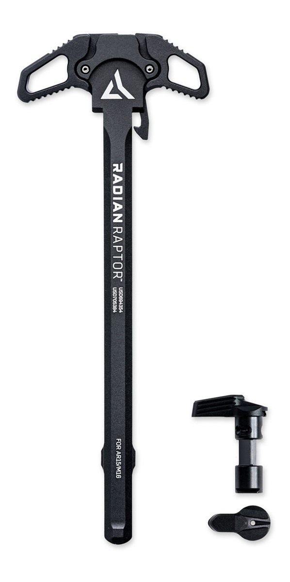 Radian Weapons R0275 Raptor Charging Handle 45/90 Talon Safety, Black, Ambi view 2