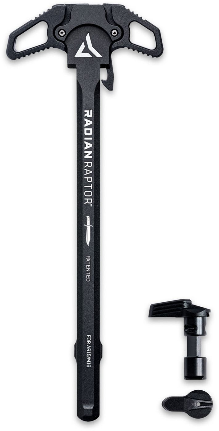 Radian Weapons R0275 Raptor Charging Handle 45/90 Talon Safety, Black, Ambi view 3